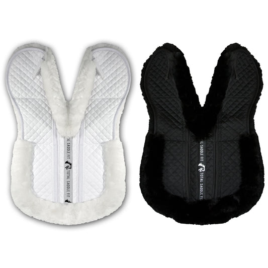 Six Point Saddle Pad - Sheepskin Half Pad w/ Wither Freedom™